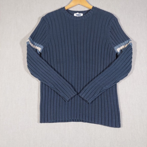 Old Navy Other - Old Navy Y2K Sweater Ribbed Varsity Striped Mens XXL Preppy Grandpacore Casual